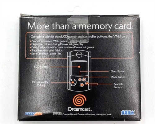 Dreamcast Visual Memory VMU - Komplet I Æske - Sega Dreamcast Tilbehør (B Grade) (Genbrug)